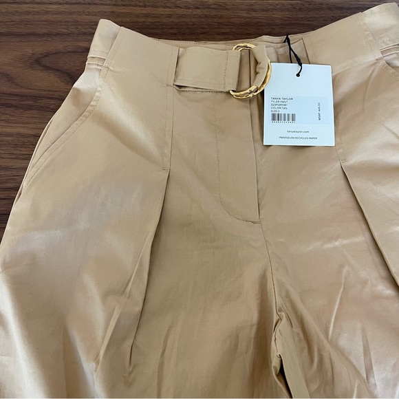 Tanya Taylor high waisted tan trousers with belt “Tyler Pant” size 0 - Picture 13 of 15